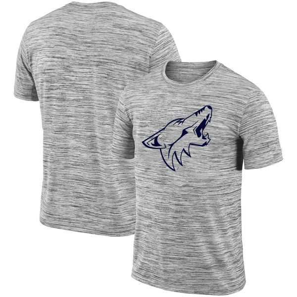 Arizona Coyotes 2018 Heathered Black Sideline Legend Velocity Travel Performance T-Shirt,We sell and wholesale Arizona Coyotes 2018 Heathered Black Sideline Legend Velocity Travel Performance T-Shirt on line form chian!